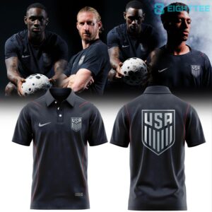 United States Men's National Team 2026 Personalized Stripes Match Black Edition Polo