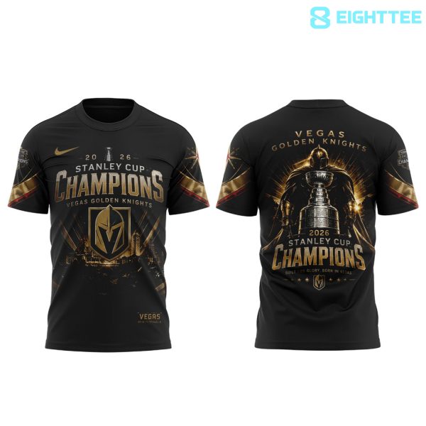 Alternative view of Vegas Golden Knights 2026 Stanley Cup Champions Tee
