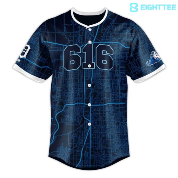 Alternative view of West Michigan Whitecaps "616" Limited Edition Baseball Jersey