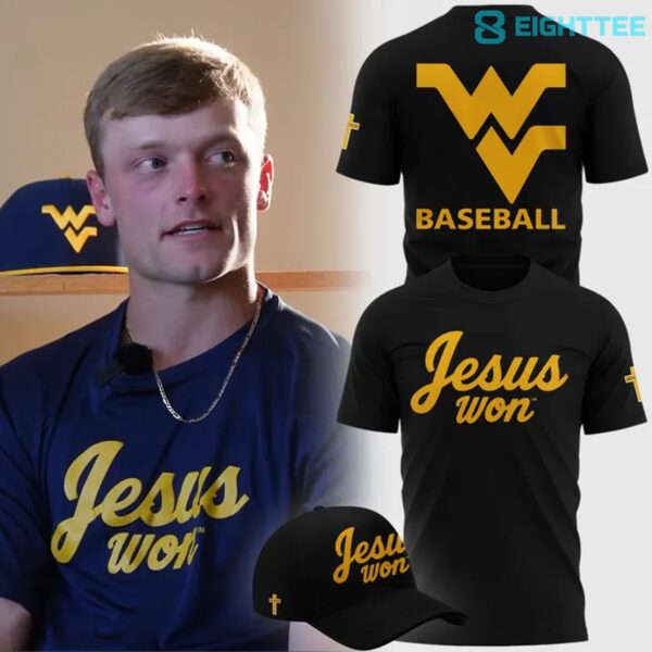 West Virginia Mountaineers JESUS WON 2026 Special Black Shirt