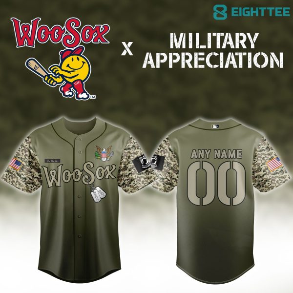 Alternative view of WooSox Military Appreciation Limited Jersey NN