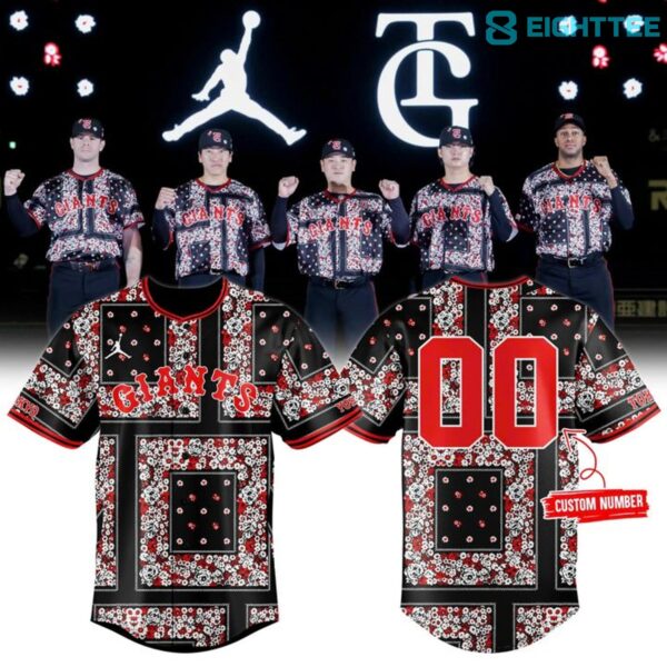 Yomiuri Giants x Jordan Floral Bandana Limited Edition Baseball Jersey