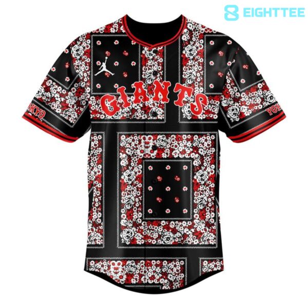 Alternative view of Yomiuri Giants x Jordan Floral Bandana Limited Edition Baseball Jersey