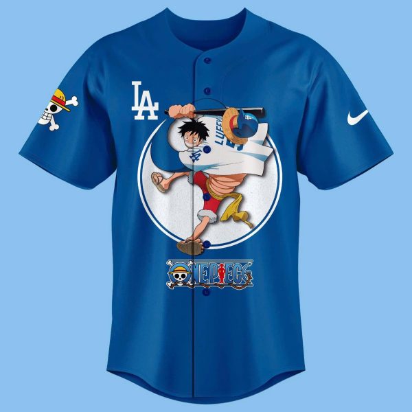Alternative view of Los Angeles Dodgers One Piece Theme Night Game Jersey