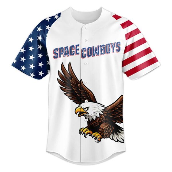 Alternative view of Sugar Land Space Cowboys America's 250th Anniversary Baseball Jersey