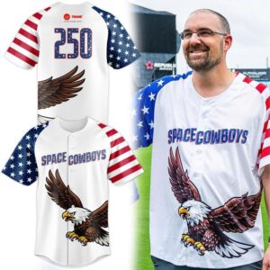 Sugar Land Space Cowboys America's 250th Anniversary Baseball Jersey