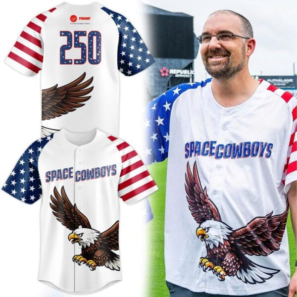 Sugar Land Space Cowboys America's 250th Anniversary Baseball Jersey